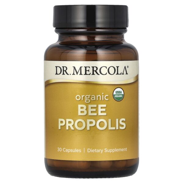 Dr. Mercola Organic Bee Propolis, 30 Capsules