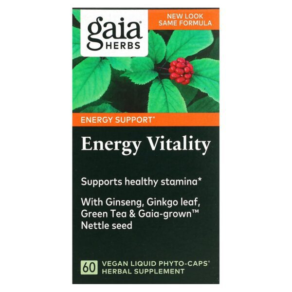 Gaia Herbs Energy Vitality 60 Capsules
