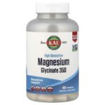 High-absorption magnesium glycinate 350mg, 160 VegCaps