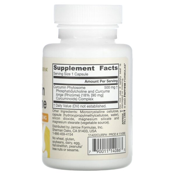 Jarrow Formulas Phytosome Curcumin, 500 mg, 60 Capsules