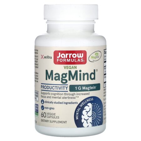 Jarrow Formulas Vegan MagMind, Productivity, 60 vegetarian capsules