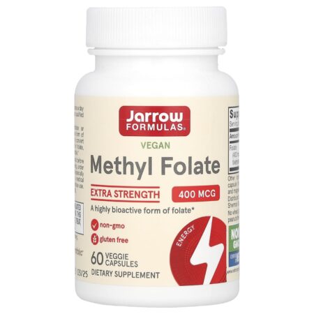Jarrow Formulas, Vegan Methyl Folate, 400 µg, 60 vegetable capsules