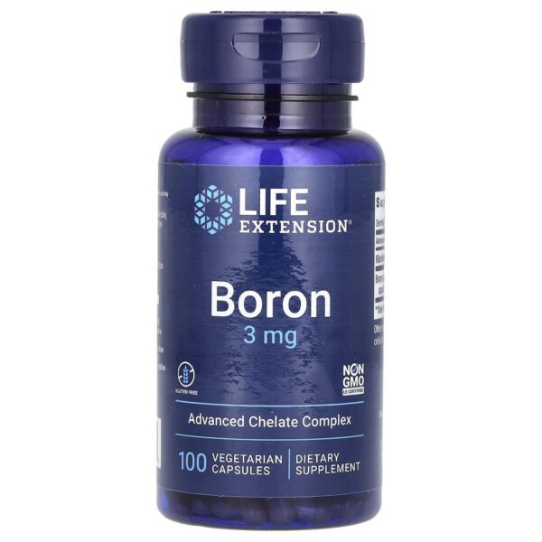 Life Extension, Boron, 3 mg, 100 vegetarian capsules
