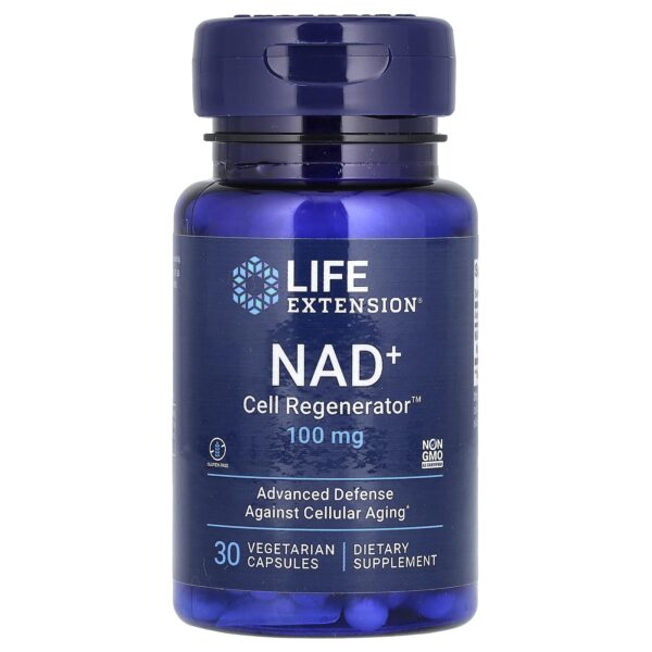 Life Extension Cell Regenerator NAD+, 100 mg, 30 vegetarian capsules