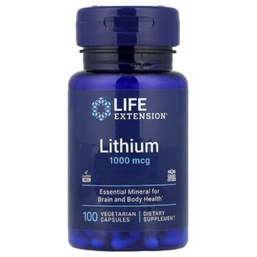 Life Extension Lithium, 1,000 mcg - 100 vegetarian capsules