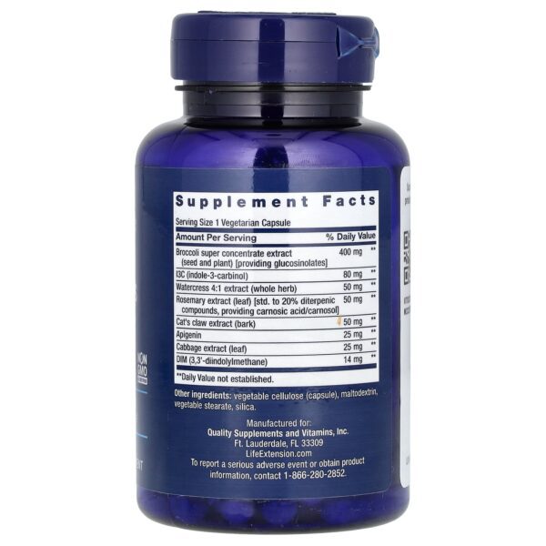 Life Extension Triple Action Cruciferous Vegetable Extract, 60 Vegetarian Capsules