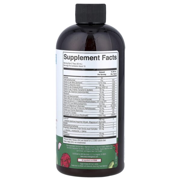 MaryRuth's Morning Liquid Multivitamins + Hair Growth, Dragon Fruit and Melon, 450 ml