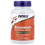 NOW Foods, Bromelain, 500 mg (2400 GDU/g), 120 vegetarian capsules