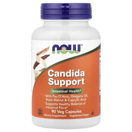NOW Foods, Candidiasis Support, 90 Vegetable Capsules