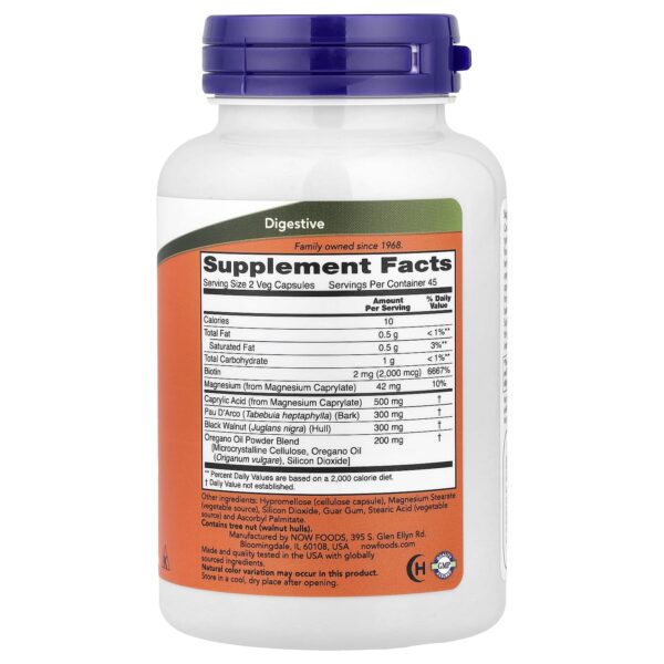 NOW Foods, Candidiasis Support, 90 Vegetable Capsules