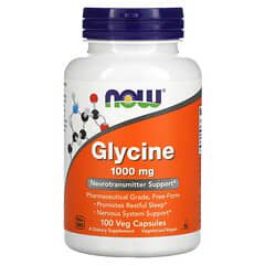 NOW Foods, Glycine, 1000 mg, 100 vegetable capsules