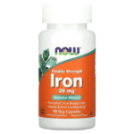 NOW Foods, Iron, 36 mg, 90 vegetable capsules