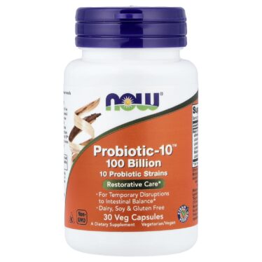NOW Foods, Probiotic-10™, 30 vegetarian capsules