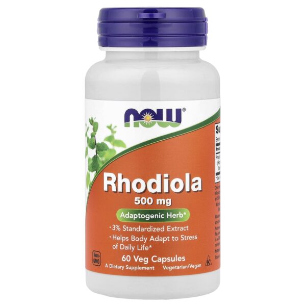 NOW Foods, Rhodiola, 500 mg, 60 Vegetarian Capsules