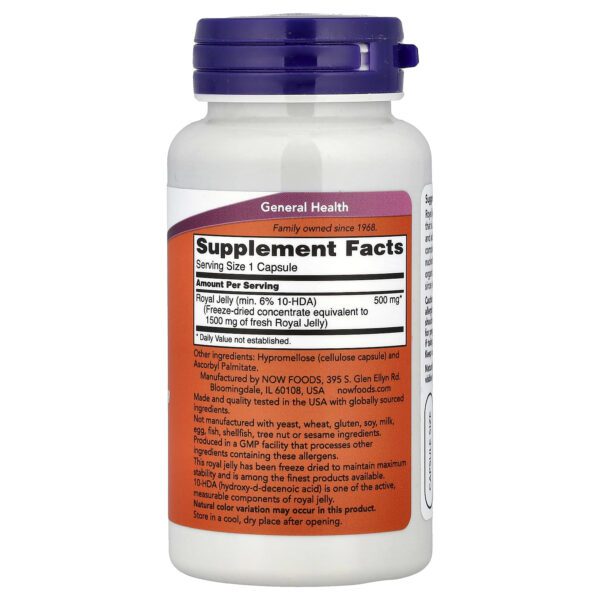 NOW Foods, Royal Jelly, 60 capsules