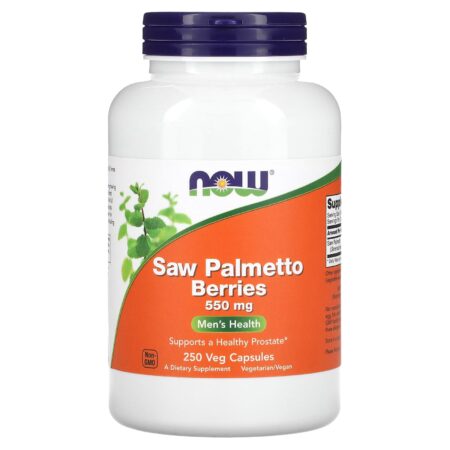 NOW Foods, Saw Palmetto Berries, 550 mg, 250 Vegetable Capsules