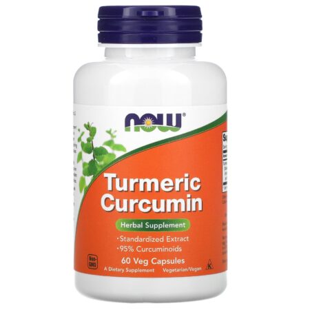 NOW Foods, Turmeric Curcumin, 60 Vegetable Capsules