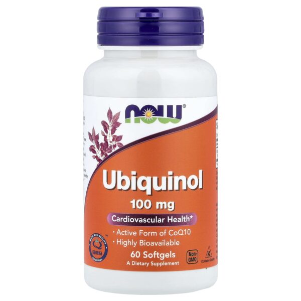 NOW Foods, Ubiquinol, 100 mg, 60 softgel capsules