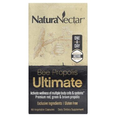 NaturaNectar, Ultimate Bee Propolis, 60 Vegetable Capsules