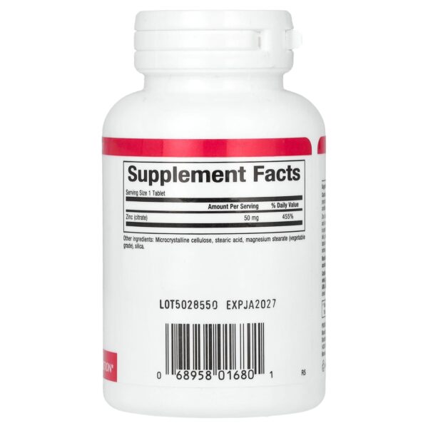 Natural Factors Zinc Citrate, 50 mg, 90 Tablets