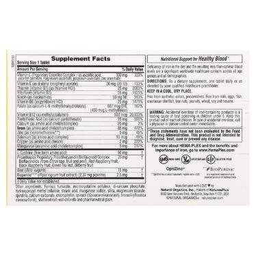 NaturesPlus Hema-Plex, 10 slow-release tablets