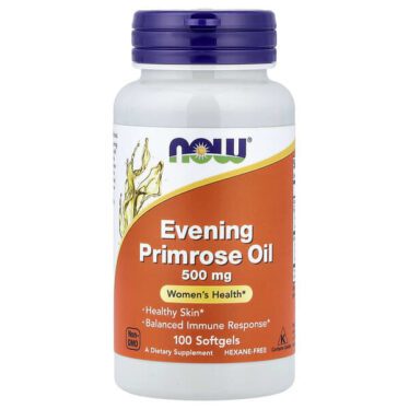 Now Foods Evening Primrose Oil 500mg, Healthy Skin 100 Capsules