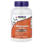 Now Foods L-Methionine 500 mg 100 Capsules