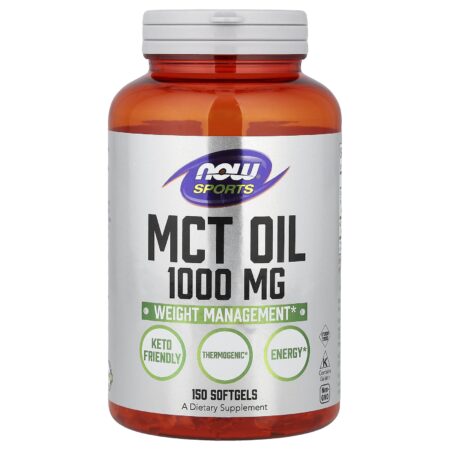 Now Foods MCT Oil (Sports, MCT Oil) 1000 mg, 150 capsules