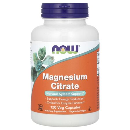 Now Foods Magnesium Citrate 120 Capsules