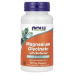 Now Foods Magnesium Glycinate With BioPerine® 60 Veg Capsules