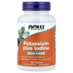 Now Foods Potassium and Iodine, Thyroid Support 180 Tablets
