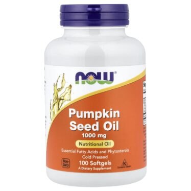 Now foods Pumpkin seed oil 1000mg 100 capsules
