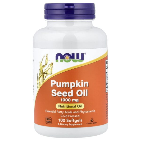 Now foods Pumpkin seed oil 1000mg 100 capsules