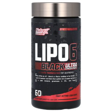 Nutrex RESEARCH LIPO-6 Black Ultra Concentrate 60 black capsules