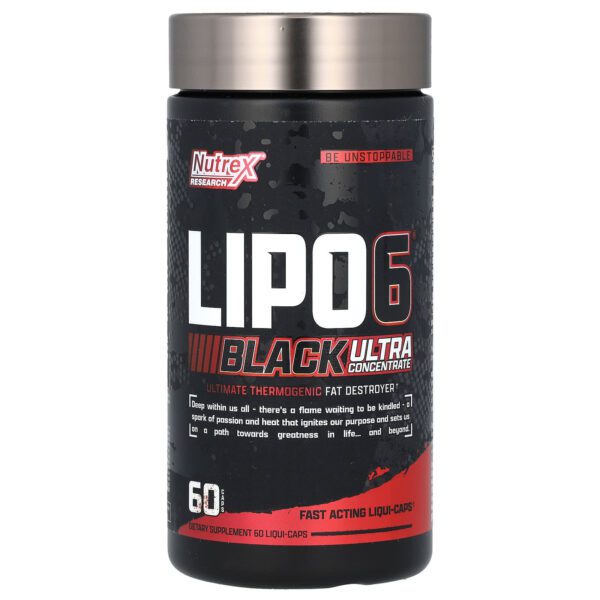 Nutrex RESEARCH LIPO-6 Black Ultra Concentrate 60 black capsules