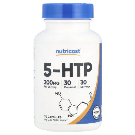 Nutricost 5-HTP, 200 mg, 30 capsules