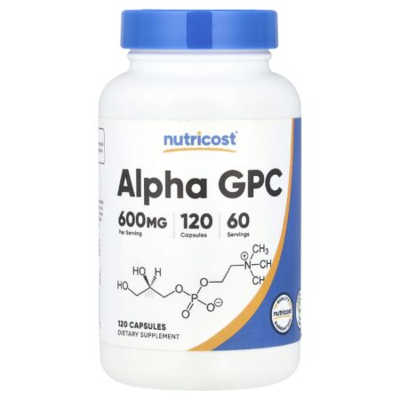 Nutricost Alpha GPC 600 mg, 120 vegetarian capsules