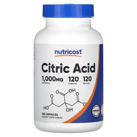 Nutricost Citric Acid 1000 mg 120 capsules