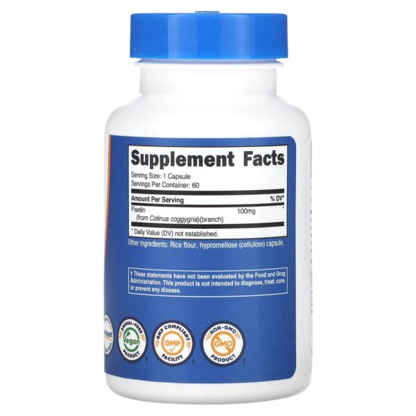 Nutricost, Fisetin, 100 mg, 60 capsules