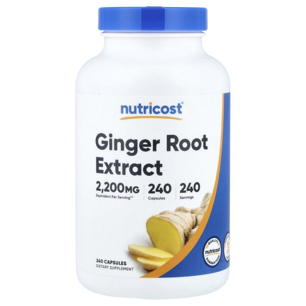 Nutricost Ginger Root Extract, 240 capsules