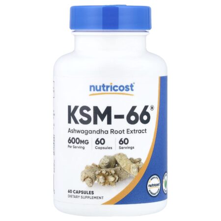 Nutricost KSM-66 Root Extract 600 mg 60 Capsules