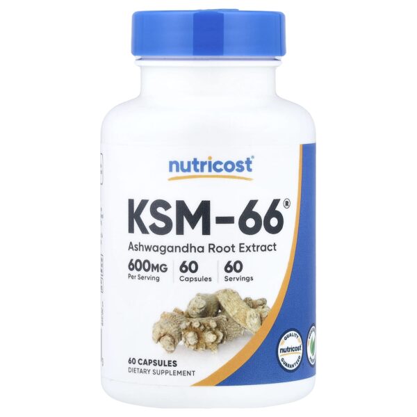 Nutricost KSM-66 Root Extract 600 mg 60 Capsules