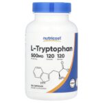 Nutricost L-tryptophan 500 mg, 120 capsules