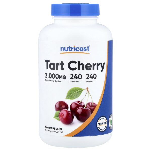 Nutricost Tart Cherry Extract 3000mg, Non-GMO Product, 240 Capsules