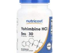 Nutricost Yohimbine HCL, 5 mg, 30 capsules