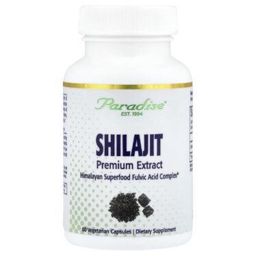 Paradise Herbs Himalayan Shilajit Extract, 60 Vegetarian Capsules