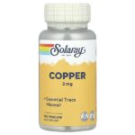 Solaray Copper 2 mg, 100 capsules