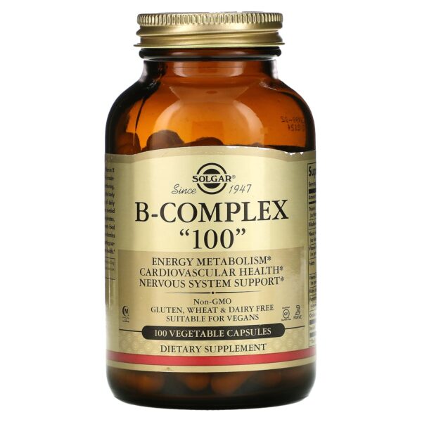 Solgar, B-Complex "100", 100 vegetable capsules