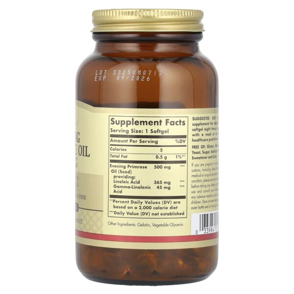 Solgar Biennial Evening Primrose Oil 500mg 180 Capsules