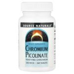 Source Naturals, Chromium Picolinate, 200 µg, 240 tablets